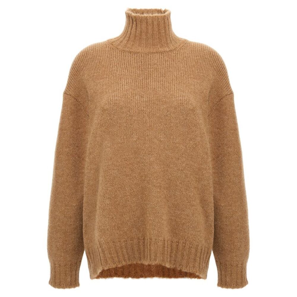 Jil Sander Beige Wool Women's Cardigan